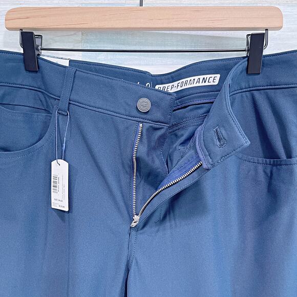 Johnnie O Cross Country Performance Pants Blue Flat Front Golf Casual Mens 34x34 - Picture 6 of 9